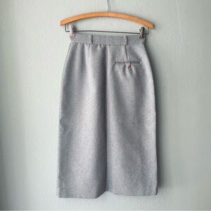 🌻5/$15🌻 Union Made | Vintage 70s 80s | Long Gray Tweed Midi Skirt